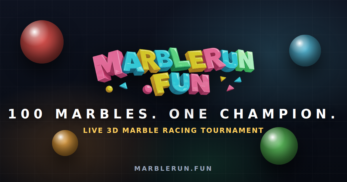 Marble Rujn Marble Run — Live Marble Racing Tournament
